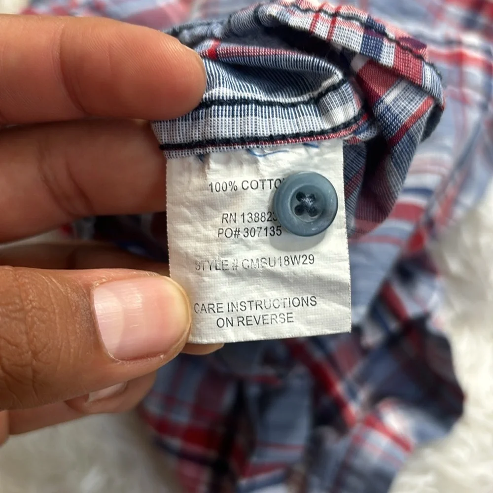 Cody James Plaid Short Sleeve Snap Button Shirt